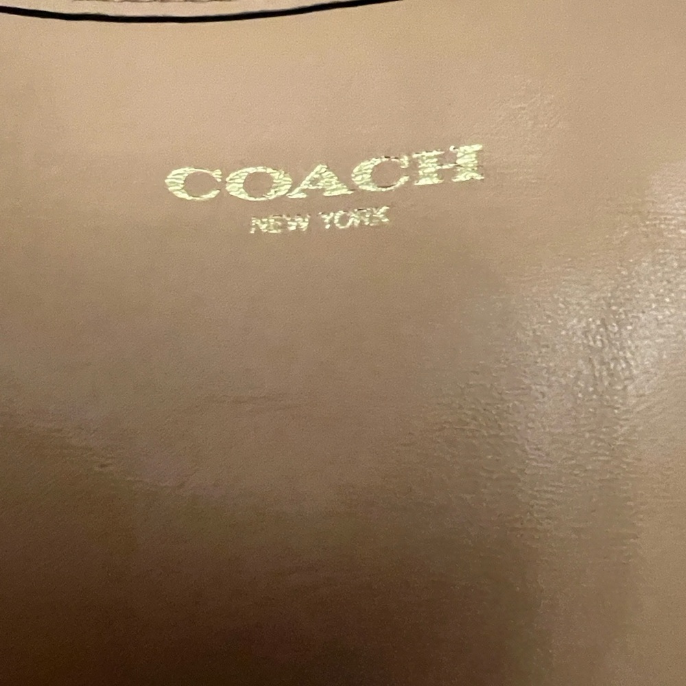 Coach Legacy Leather Duffel Shoulder Bag in Tan with Tassels - Picture 3 of 12